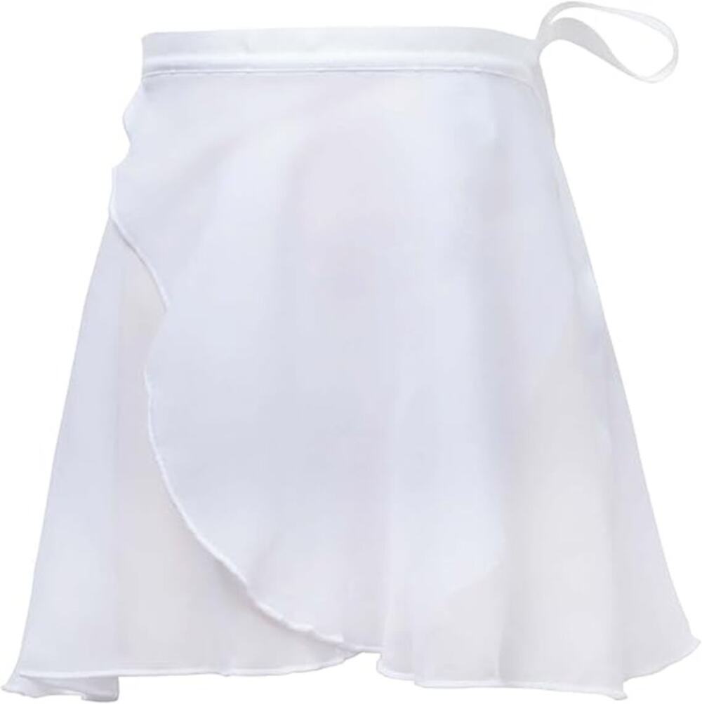 Daydance Women Ballet Skirts Adult Sheer Chiffon XL White